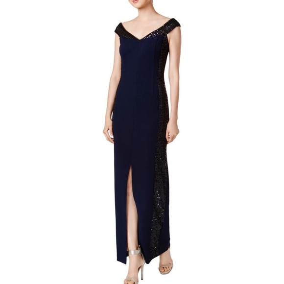 Calvin Klein Dresses & Skirts - Calvin Klein Off Shoulder Sequined Gown